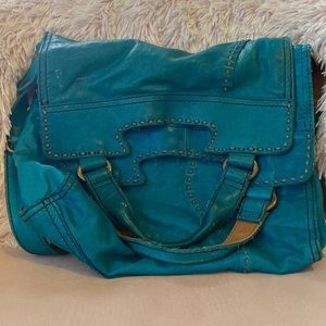 Fossil Turquoise Leather Purse